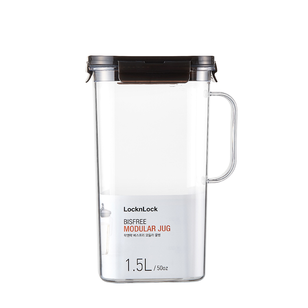 Bình Nước Nhựa Modular Jug 1.5L - Màu Nâu - LocknLock - ABF738BRW