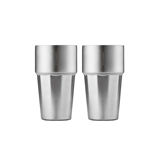 Ly Giữ Nhiệt Bằng Thép Không Gỉ Locknlock One Can Beer Tumbler 600Mlx2 - LHC4275S01