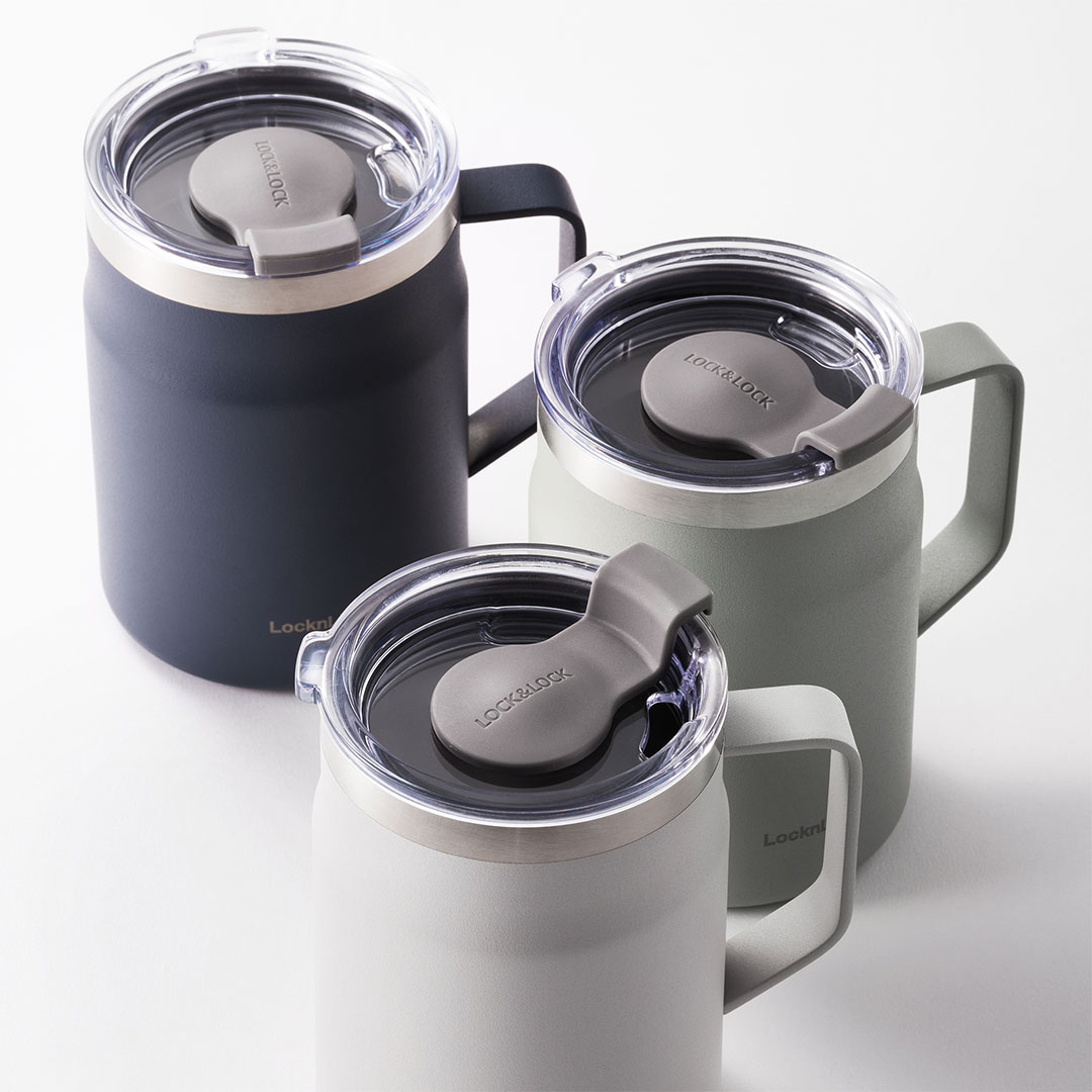 Ca Nước Giữ Nhiệt LocknLock Metro Mug 475ml - 3 Màu (Xanh Mint, Navy, Trắng) - LHC4219, , large image number 1