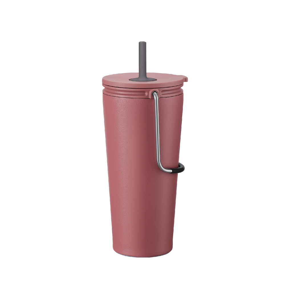 Bình Giữ Nhiệt Có Ống Hút LocknLock Bucket Tumbler With Straw - 3 Màu (Hồng Đậm, Xanh Navy, Trắng) - LHC4268, , large image number 3