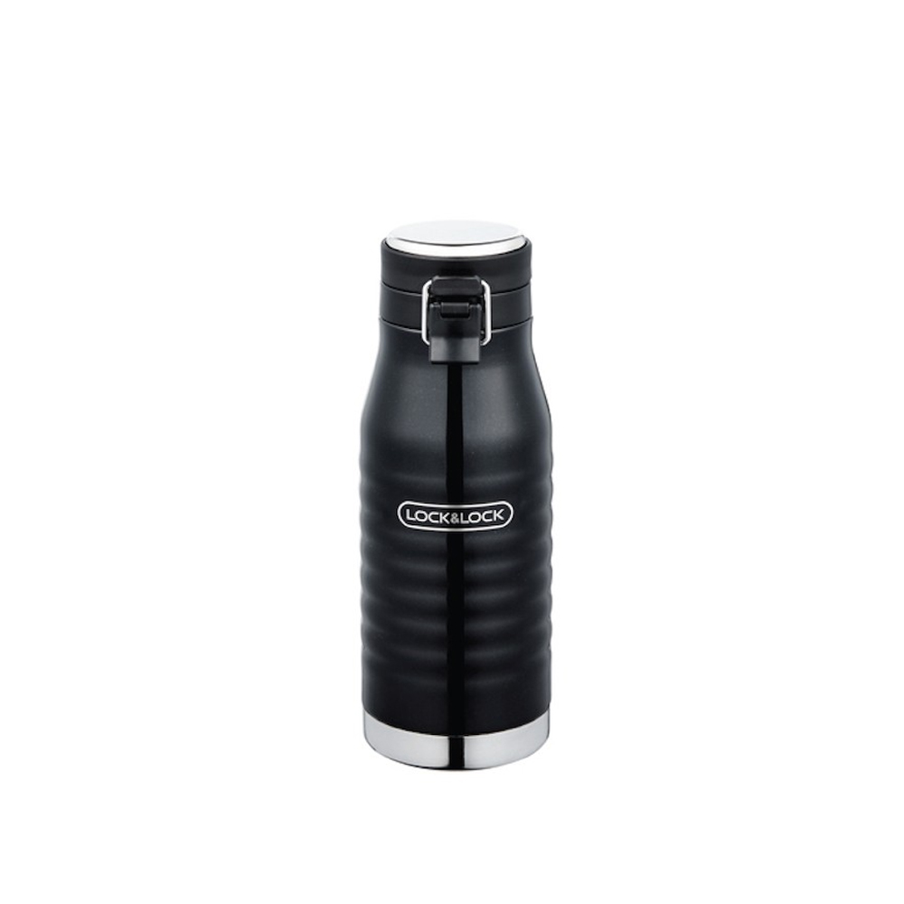 Bình Giữ Nhiệt Bằng Thép Không Gỉ LocknLock Wave Bottle 460Ml - Màu Đen - LHC4149BLK, , large image number 1