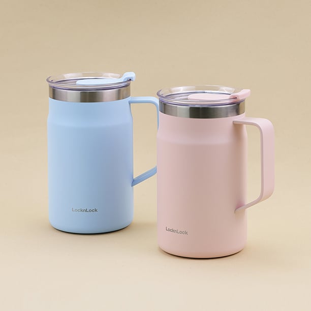 Ca Nước Giữ Nhiệt LocknLock Metro Table Mug 600Ml - 2 Màu (Hồng, Xanh Da Trời) - LHC4282, , large image number 1