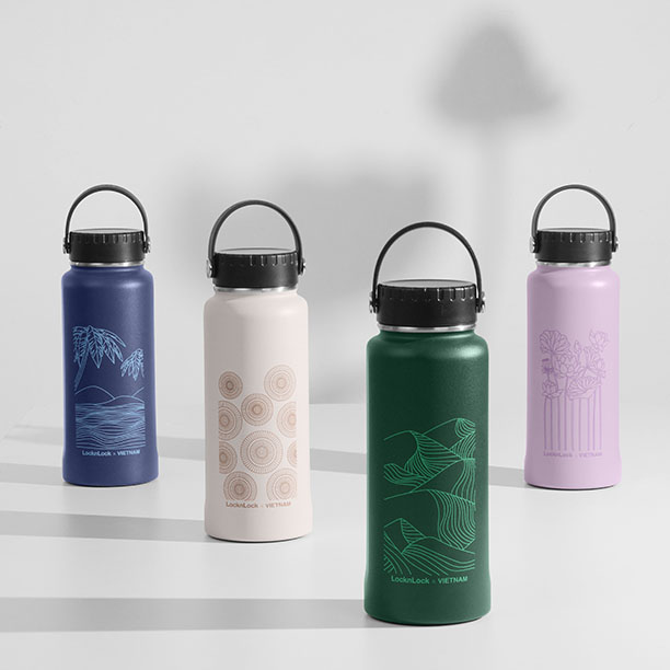 Bình Giữ Nhiệt LocknLock Riga Tumbler Vietnam Edition - 4 Màu (Be, Xanh Lá Đậm, Xanh Navy, Tím) - LHC4160